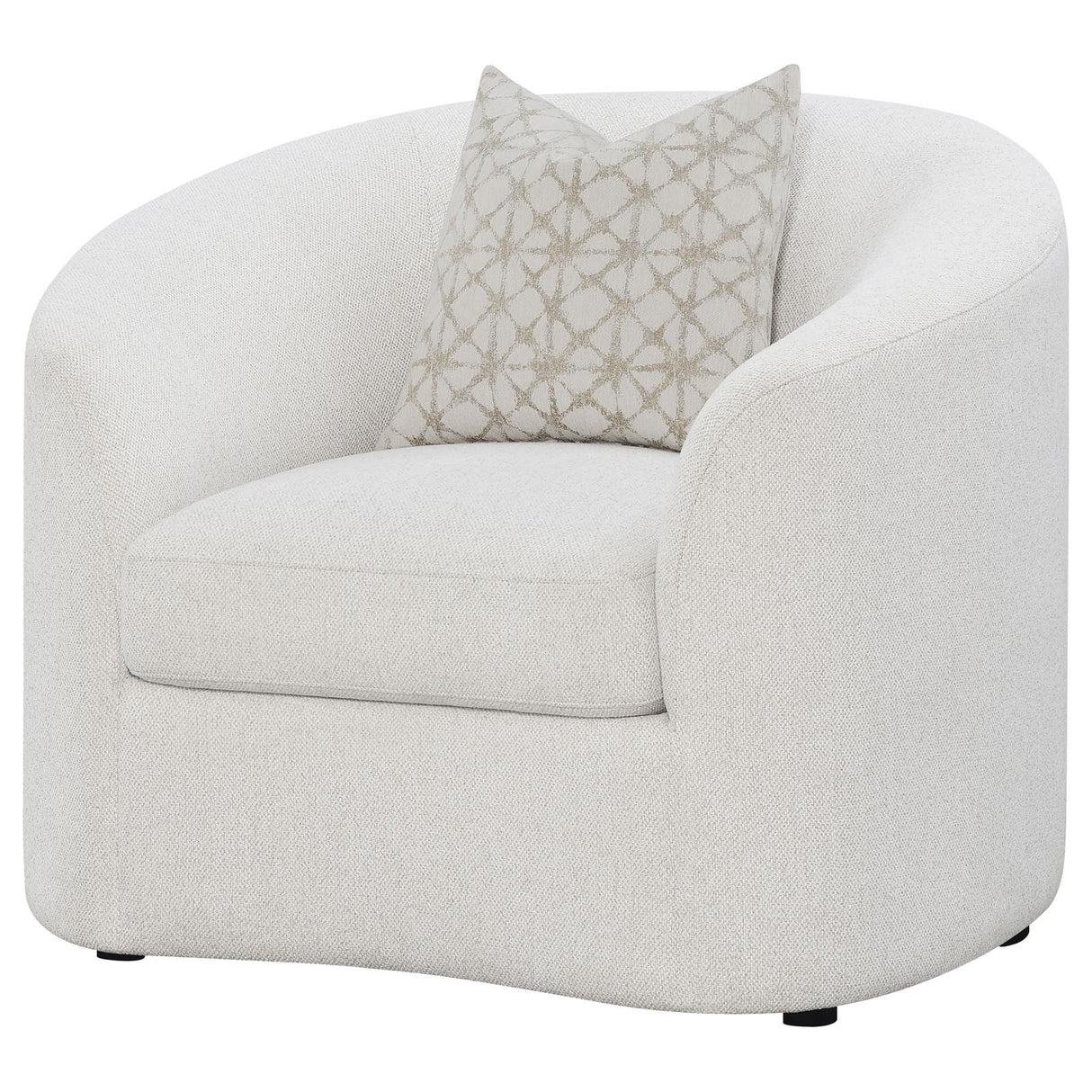 Rainn Upholstered Tight Back Chair Latte - 509173 - Luna Furniture