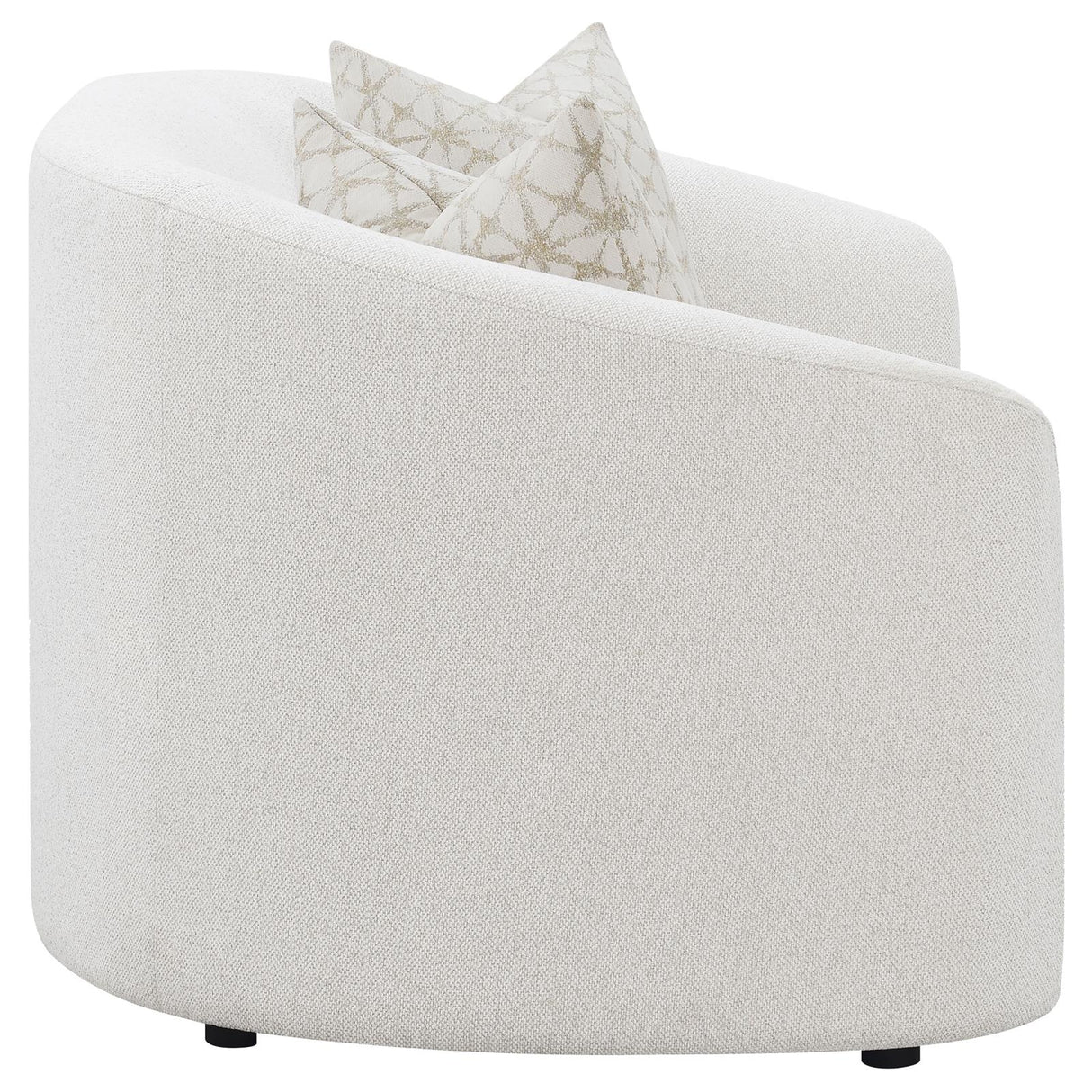 Rainn Upholstered Tight Back Loveseat Latte from Coaster - Luna Furniture