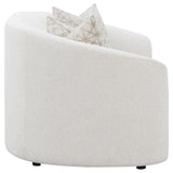 Rainn Upholstered Tight Back Loveseat Latte from Coaster - Luna Furniture