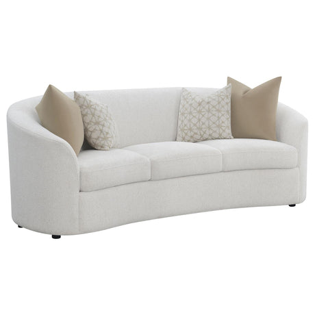 Rainn Upholstered Tight Back Sofa Latte - 509171 - Luna Furniture