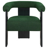 Ramona Green/Black Boucle Upholstered Accent Side Chair from Coaster - Luna Furniture