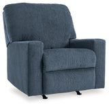 Rannis Navy Recliner from Ashley - Luna Furniture