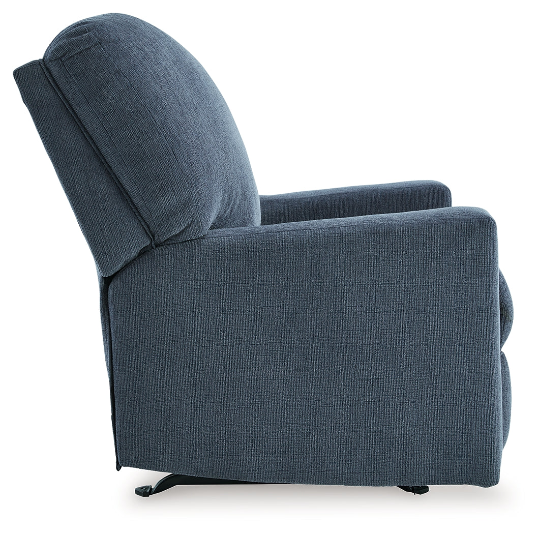 Rannis Navy Recliner from Ashley - Luna Furniture