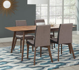 Redbridge Natural Walnut/Gray 5-Piece Dining Set from Coaster - Luna Furniture