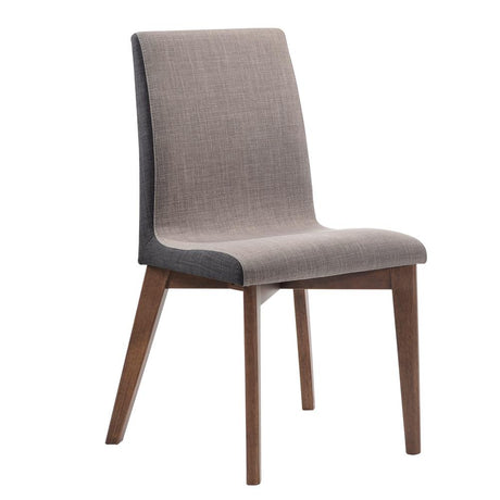 Redbridge Gray/Natural Walnut Upholstered Side Chairs, Set of 2 from Coaster - Luna Furniture