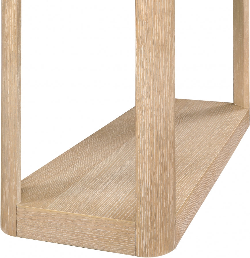 Reeves Console Table Natural from Meridian - Luna Furniture