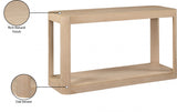 Reeves Console Table Natural from Meridian - Luna Furniture