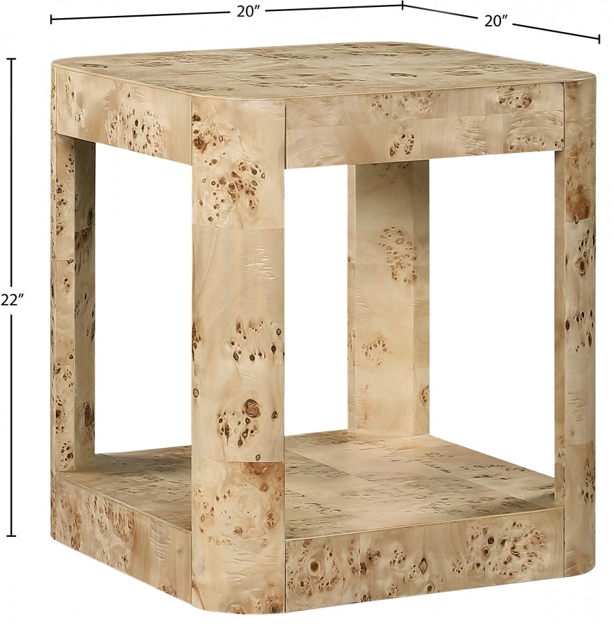 Reeves End Table Beige from Meridian - Luna Furniture