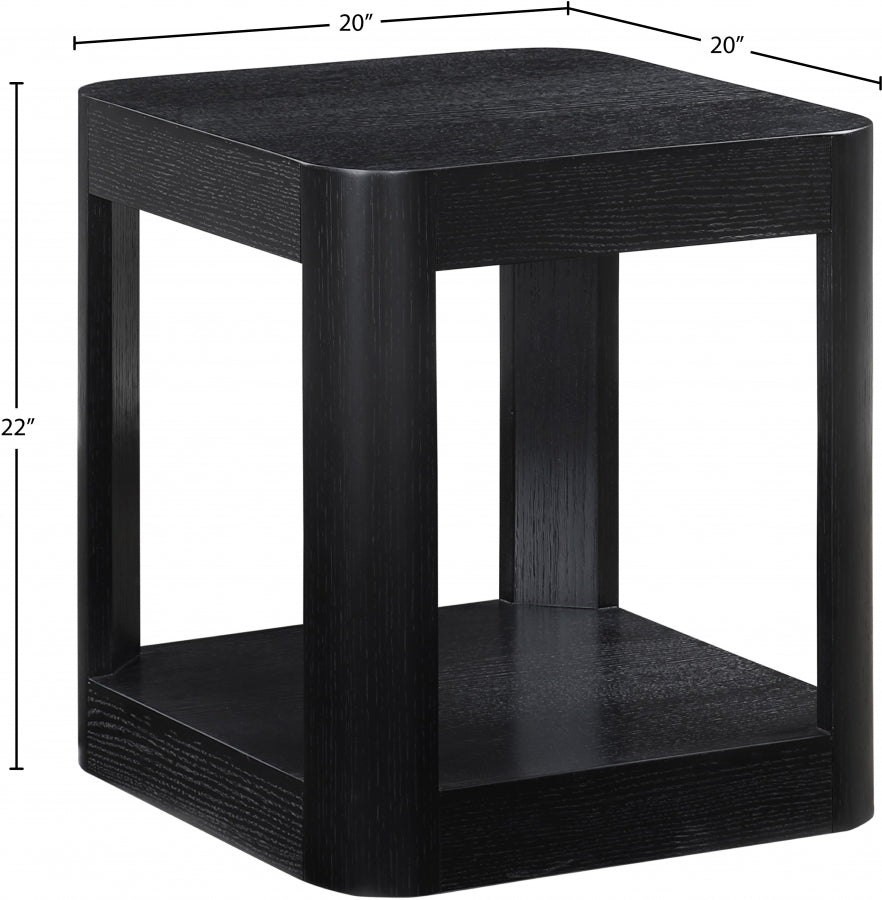 Reeves End Table Black from Meridian - Luna Furniture