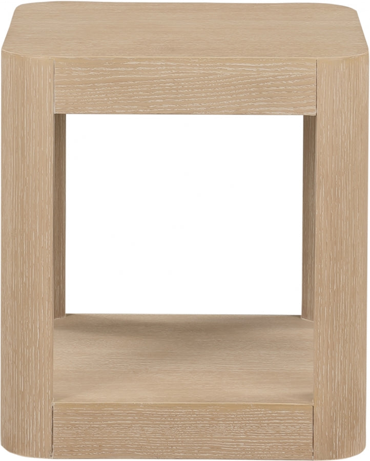 Reeves End Table Natural from Meridian - Luna Furniture