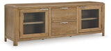 Rencott Light Brown 80" TV Stand from Ashley - Luna Furniture