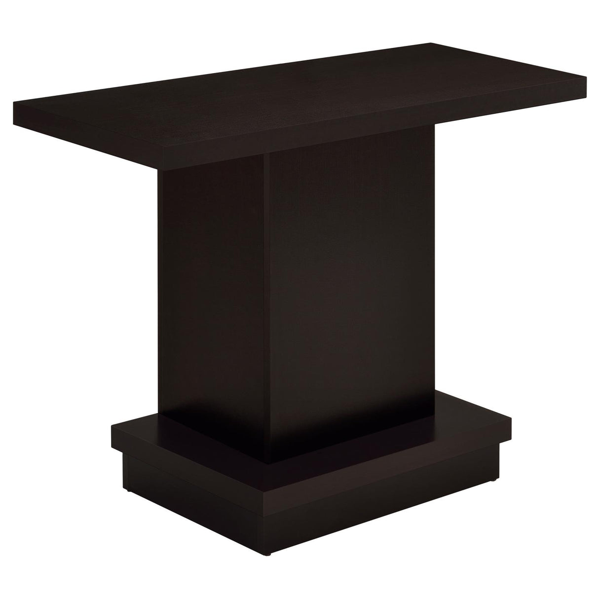 Reston Pedestal Sofa Table Cappuccino from Coaster - Luna Furniture