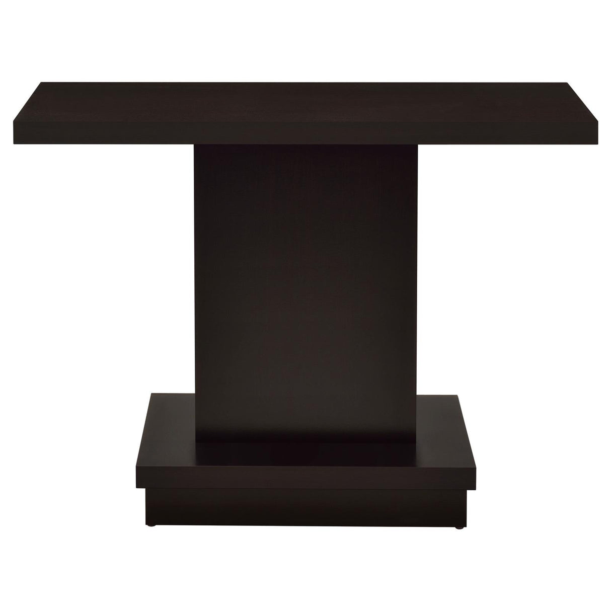 Reston Pedestal Sofa Table Cappuccino from Coaster - Luna Furniture