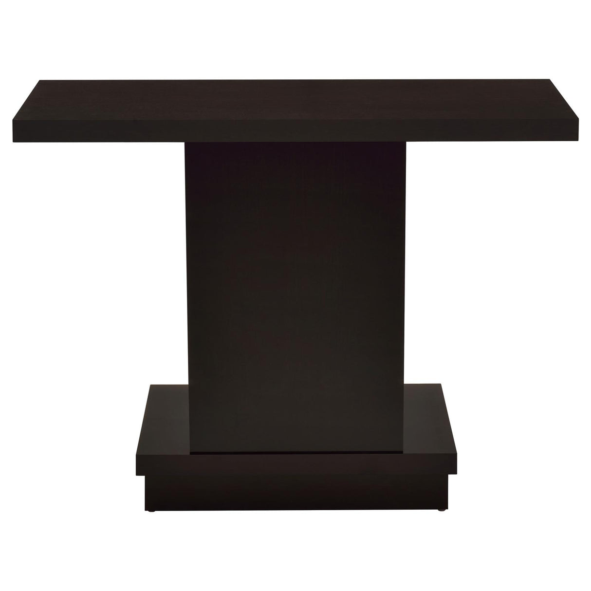 Reston Pedestal Sofa Table Cappuccino from Coaster - Luna Furniture