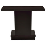 Reston Pedestal Sofa Table Cappuccino from Coaster - Luna Furniture