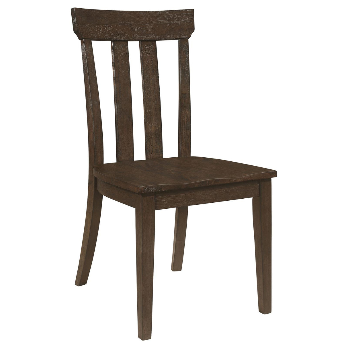 Reynolds Slat Back Dining Side Chair Brown Oak (Set of 2) from Coaster - Luna Furniture