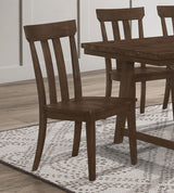 Reynolds Slat Back Dining Side Chair Brown Oak (Set of 2) from Coaster - Luna Furniture