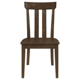 Reynolds Slat Back Dining Side Chair Brown Oak (Set of 2) from Coaster - Luna Furniture