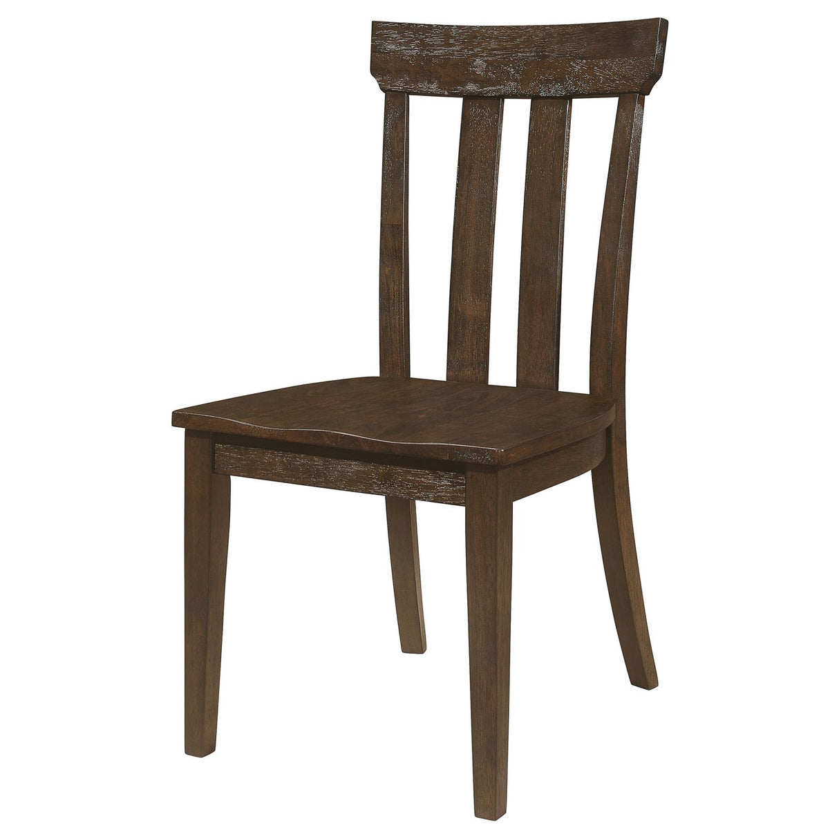 Reynolds Slat Back Dining Side Chair Brown Oak (Set of 2) from Coaster - Luna Furniture