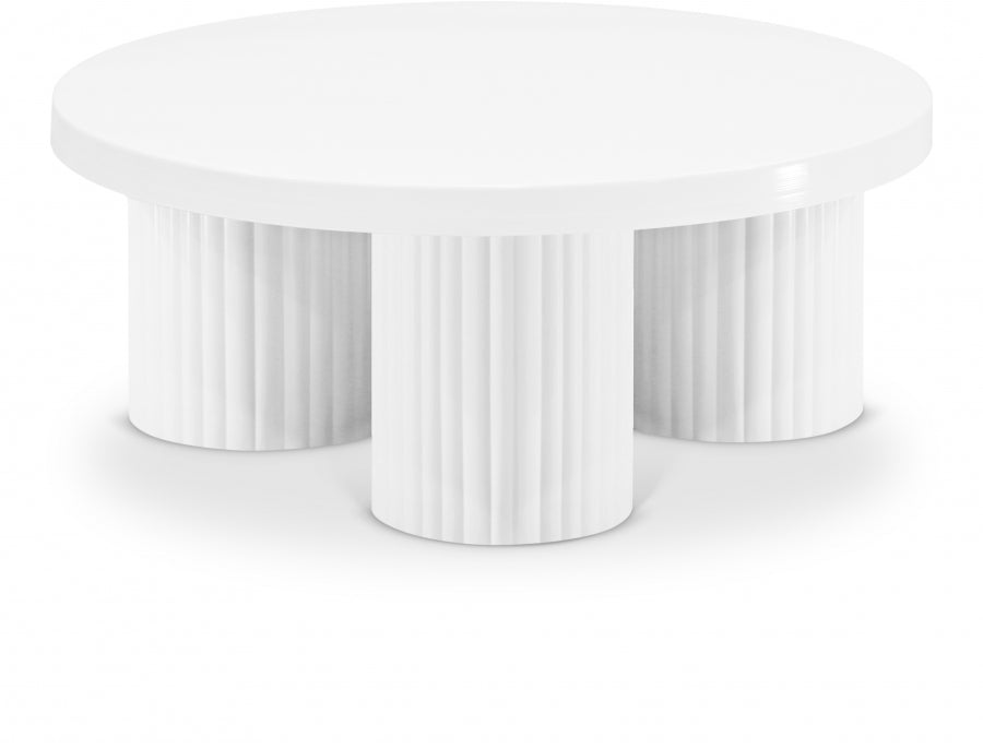 Rhodes Coffee Table White from Meridian - Luna Furniture