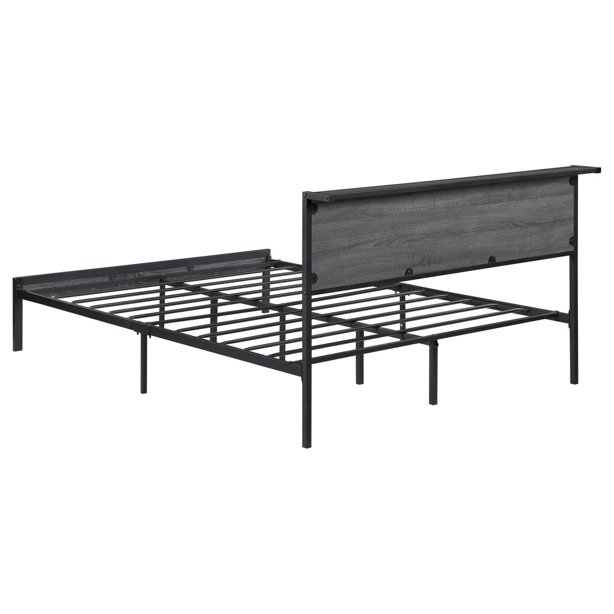 Ricky Full Platform Bed Grey and Black from Coaster - Luna Furniture