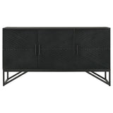 Riddell Black 3-Door Accent Cabinet from Coaster - Luna Furniture