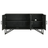 Riddell Black 3-Door Accent Cabinet from Coaster - Luna Furniture