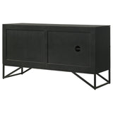 Riddell Black 3-Door Accent Cabinet from Coaster - Luna Furniture