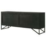 Riddell 4-door Accent Cabinet Black - 959631 - Luna Furniture