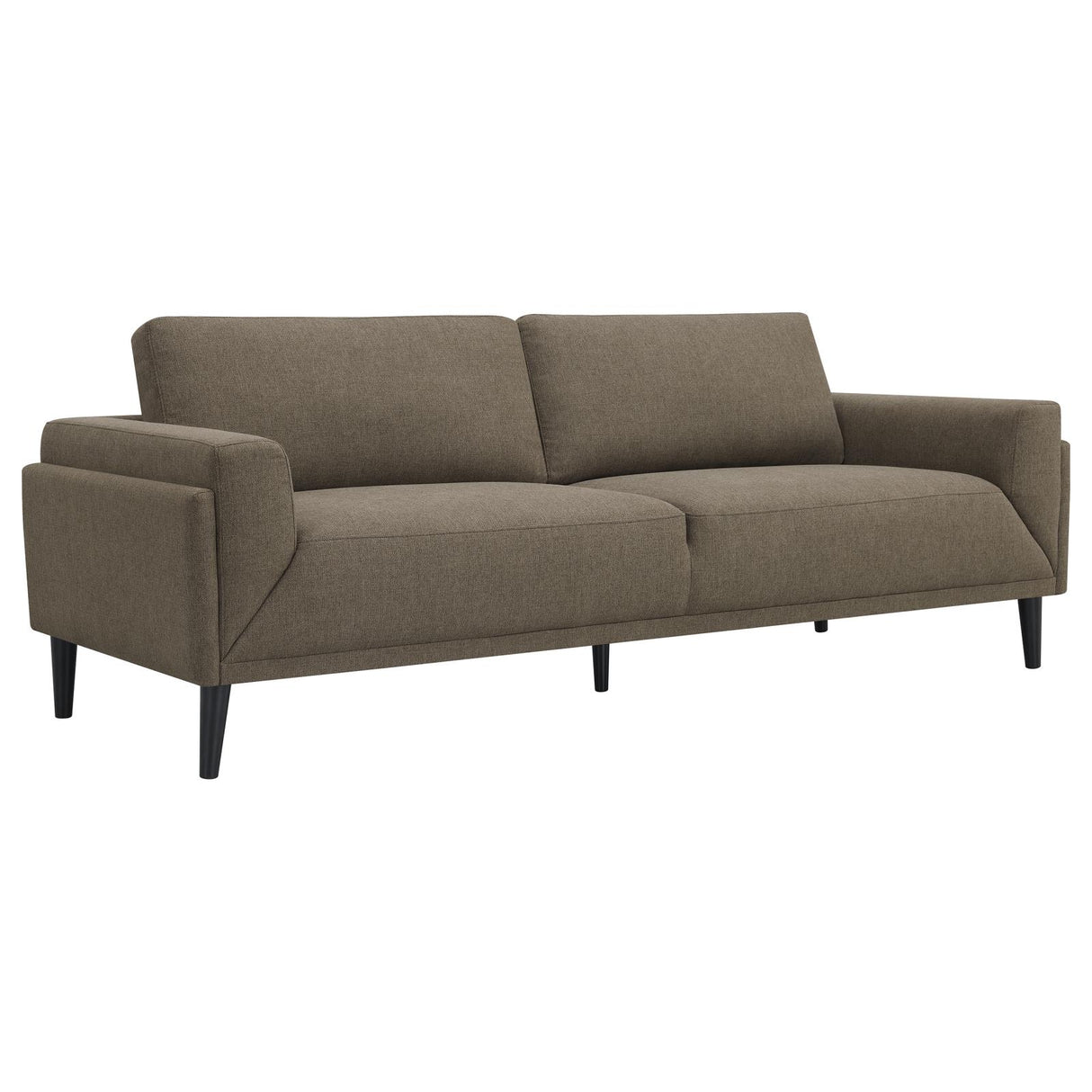 Rilynn 2-piece Upholstered Track Arms Sofa Set Brown from Coaster - Luna Furniture