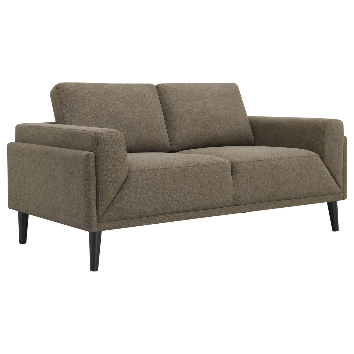 Rilynn 2-piece Upholstered Track Arms Sofa Set Brown from Coaster - Luna Furniture