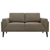 Rilynn 2-piece Upholstered Track Arms Sofa Set Brown from Coaster - Luna Furniture