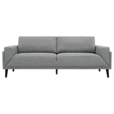 Rilynn 2-piece Upholstered Track Arms Sofa Set Grey from Coaster - Luna Furniture