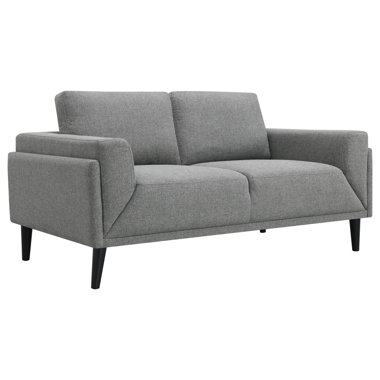 Rilynn 2-piece Upholstered Track Arms Sofa Set Grey from Coaster - Luna Furniture