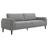 Rilynn 2-piece Upholstered Track ArmsSofa Set Grey from Coaster - Luna Furniture