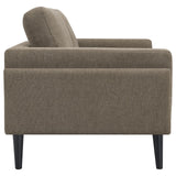 Rilynn Upholstered Track Arms Loveseat Brown from Coaster - Luna Furniture