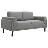 Rilynn Upholstered Track Arms Loveseat Grey - 509525 - Luna Furniture