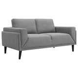 Rilynn Upholstered Track Arms Loveseat Grey from Coaster - Luna Furniture