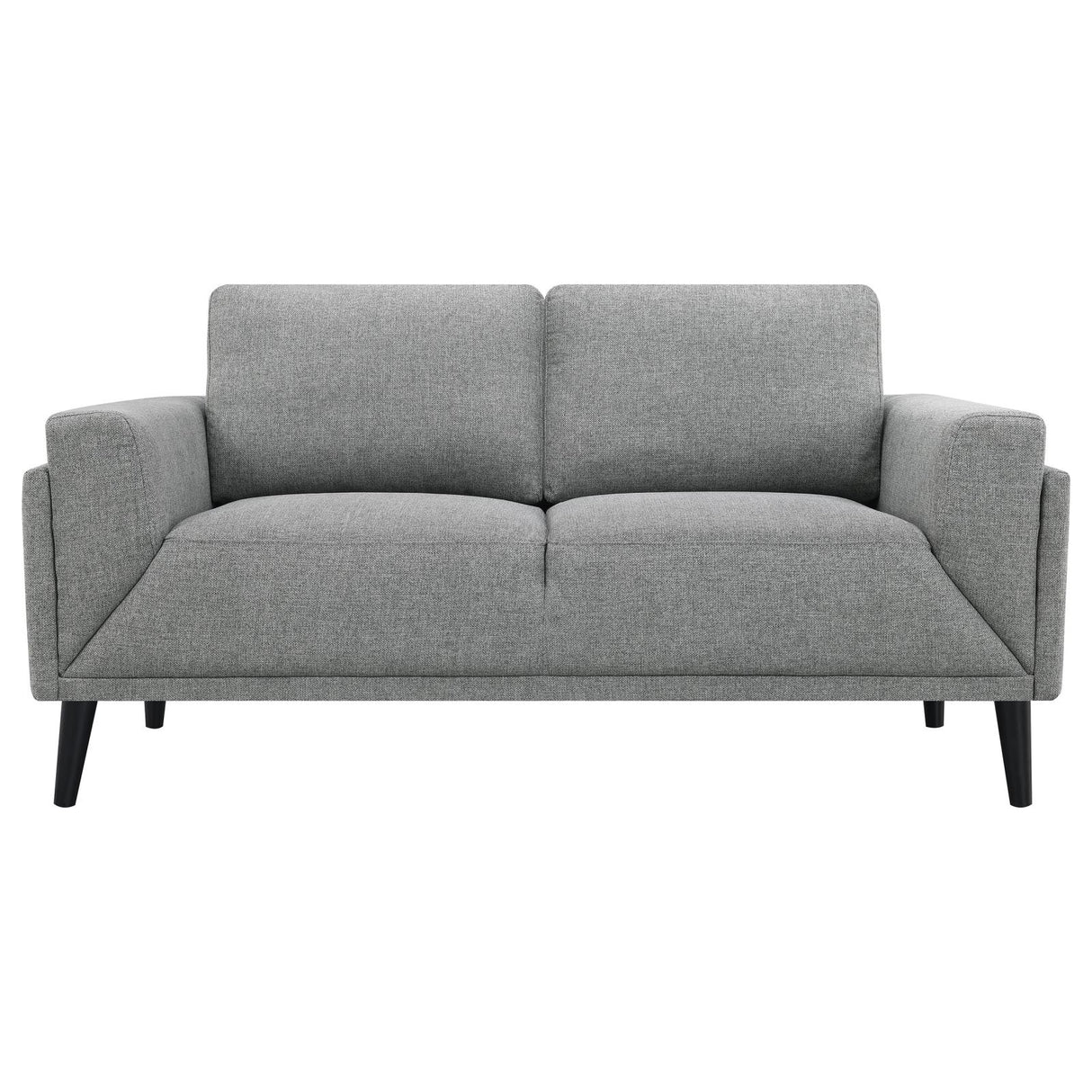 Rilynn Upholstered Track Arms Loveseat Grey - 509525 - Luna Furniture