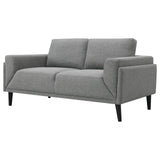 Rilynn Upholstered Track Arms Loveseat Grey - 509525 - Luna Furniture