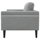 Rilynn Upholstered Track Arms Loveseat Grey from Coaster - Luna Furniture