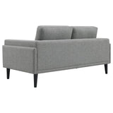 Rilynn Upholstered Track Arms Loveseat Grey - 509525 - Luna Furniture