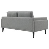 Rilynn Upholstered Track Arms Loveseat Grey - 509525 - Luna Furniture