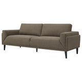 Rilynn Upholstered Track Arms Sofa Brown - 509521 - Luna Furniture