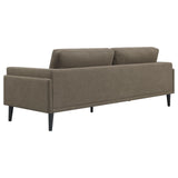 Rilynn Upholstered Track Arms Sofa Brown - 509521 - Luna Furniture