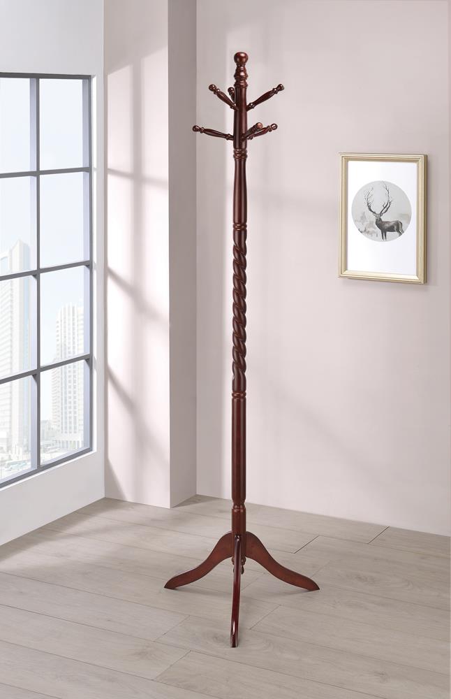 Riona Merlot 2-Tier Coat Rack from Coaster - Luna Furniture