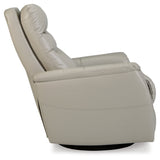 Riptyme Dove Gray Swivel Glider Recliner - 4640461 - Luna Furniture