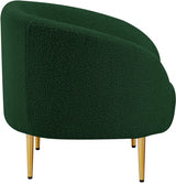 Ritz Boucle Fabric Living Room Chair Green from Meridian - Luna Furniture