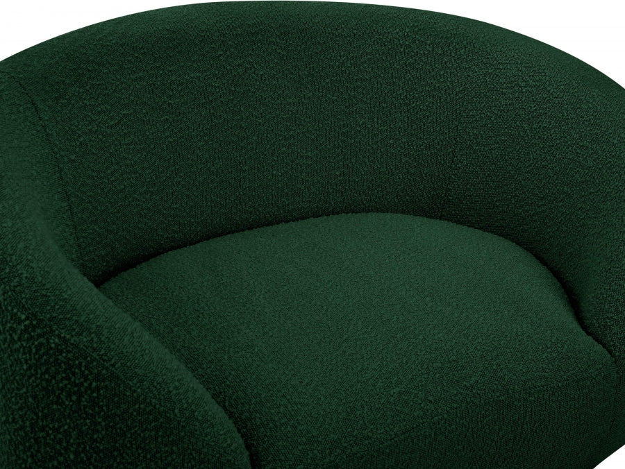 Ritz Boucle Fabric Living Room Chair Green from Meridian - Luna Furniture