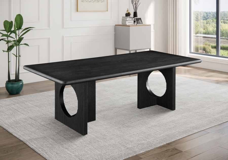 Rivas Dining Table Black from Meridian - Luna Furniture